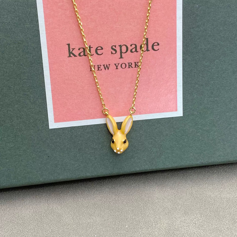 kate spade Bunny Series Enamel Necklace